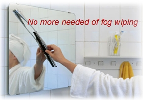 thumbnail image 2 of Greentechnology Electronic Bathroom Mirror Defogger Heater Pad - Mist Free Demister Pads 2 of 6